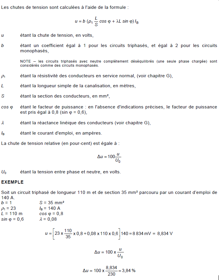 Chute de tension